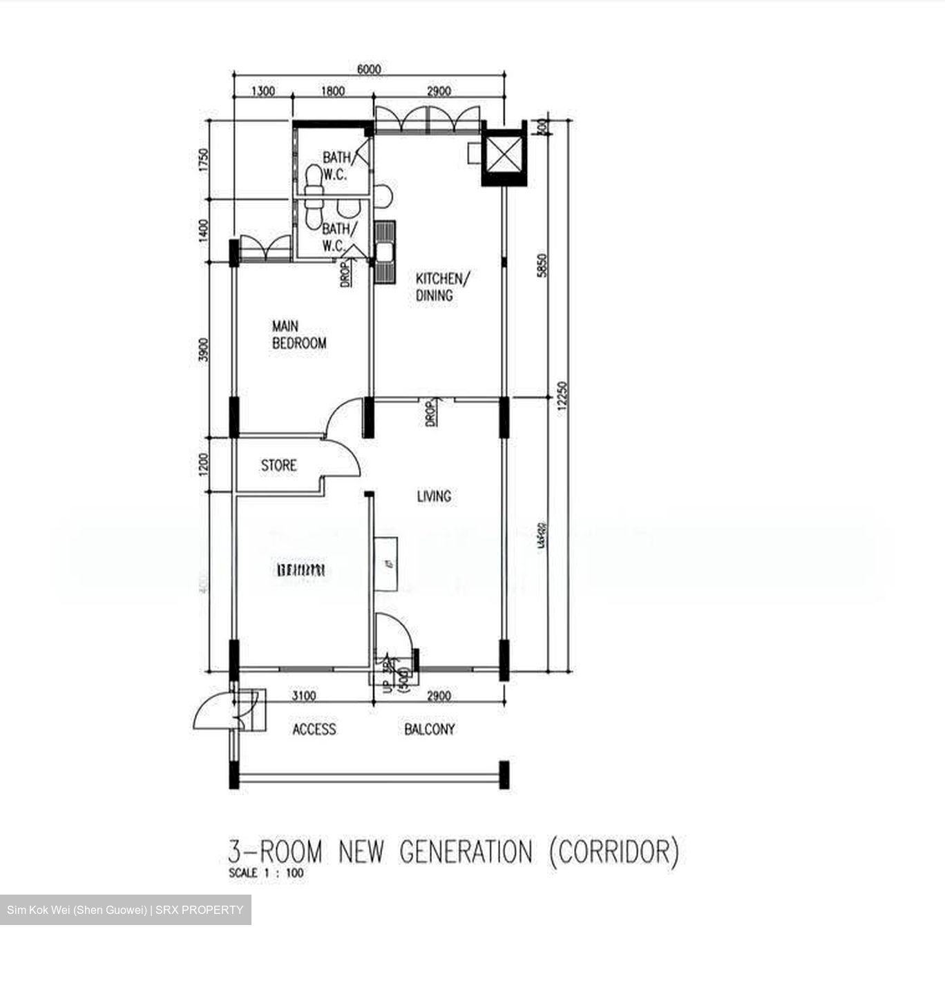Blk 65 BLANGAH VIEW (Bukit Merah), HDB 3 Rooms #622716311